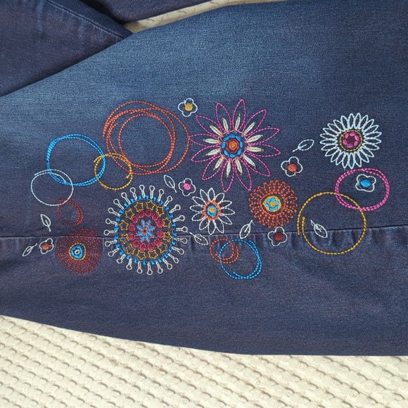 Tallissime jeans embroidered size 24W - Picture 4 of 11